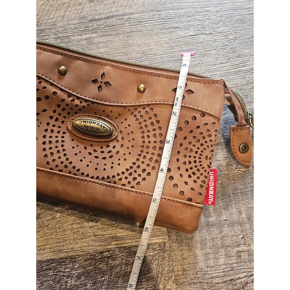 Union bay y2k western wallet wristlet crossbody mini clutch laser cut coin purse - Picture 6 of 7